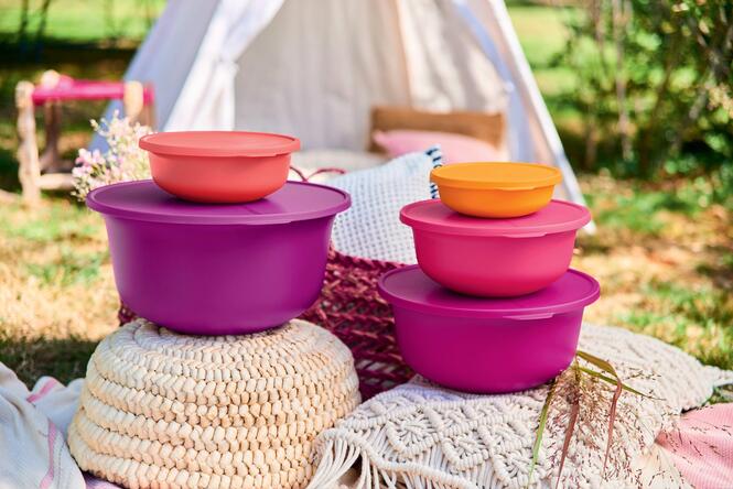tupperware aloha servis ve saklama kabi seti a85